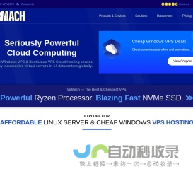 Cheap Windows VPS & Linux Cloud VPS Hosting - VirMach® | The Best & Cheapest VPS Cloud Hosting