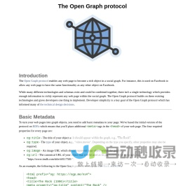 The Open Graph protocol